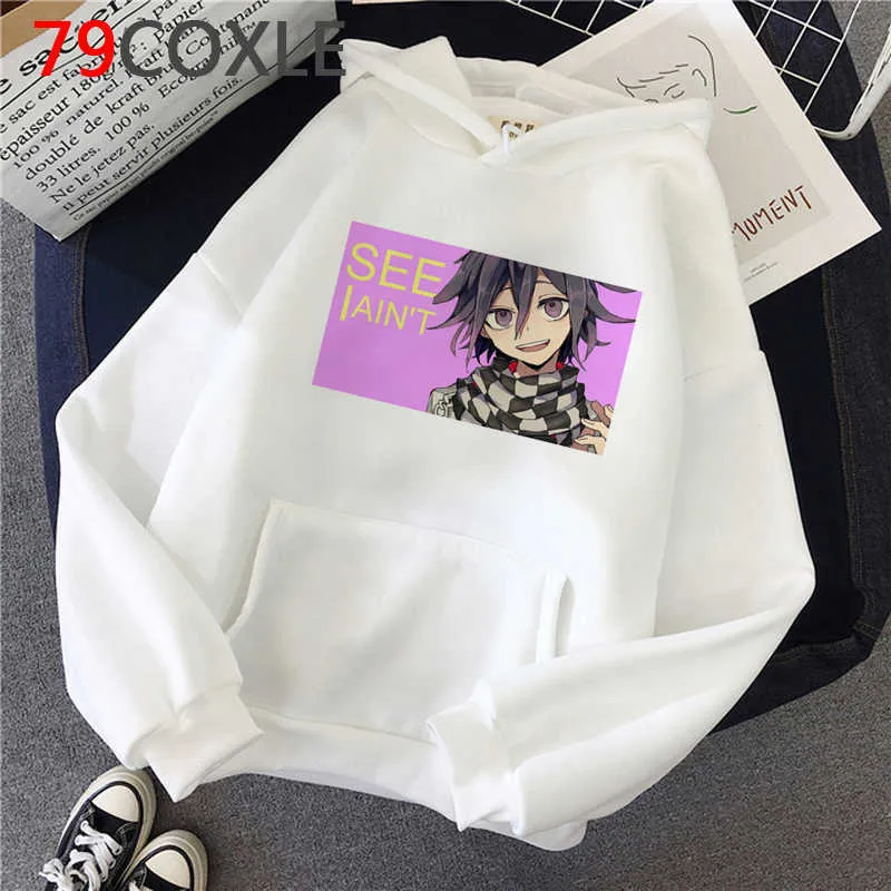 Ouma Kokichi Danganronpa V3 Men s Printed Hip Hop Hoodie in Korea Style