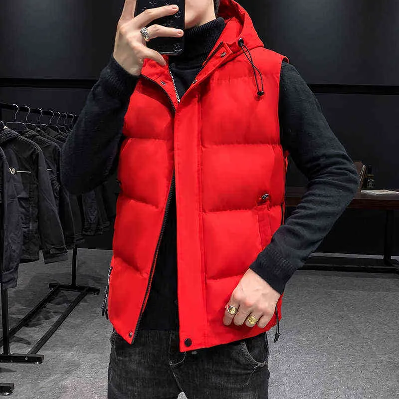 Пуховая куртка 2021 новая осень зима мужская одежда бренд жилет куртки для мужских стиль пальто Корея мода стеганый плюс размер 7xL пальто G1115