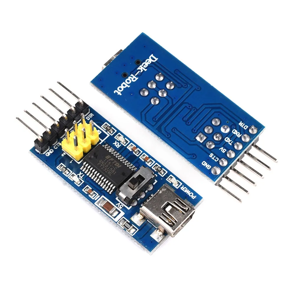 FT232RL FTDI Básico USB para TTL Serial Adapter Conversor Módulo de Interruptor Arduino 3.3V 5V FT232 Mini USB Basic Breakout Board