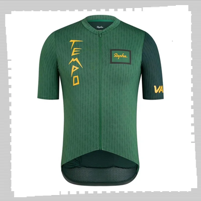 Pro Team Rapha Fietsen Jersey Mens Zomer Sneldrogende Sport Uniform Mountainbike Shirts Road Fiets Tops Racing Kleding Outdoor Sportswear Y21041326