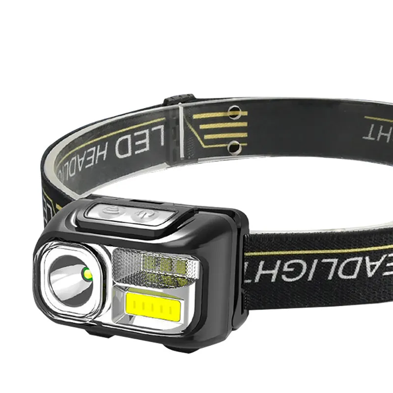 New Style LED Headlamp USB Rechargeable Headlight Sensor IPX4 Waterproof Portable Light for Outdoor Running