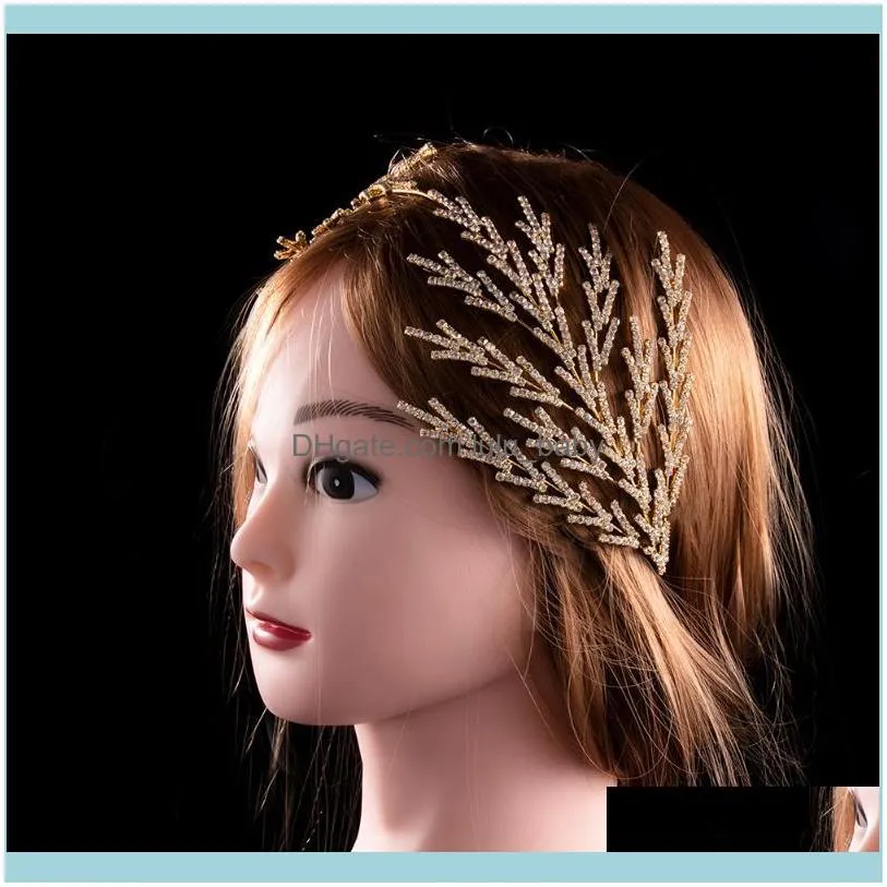 Hair Clips & Barrettes Women Luxury Crystal Headband Rhinestone Hairband Fairy Tiaras Crowns For Wedding Birthday Make Up Party Bride