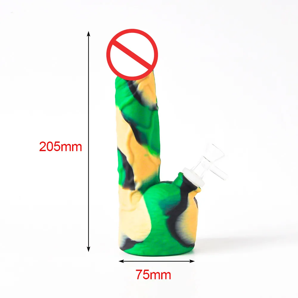 8 Inches - Silicone Penis Water Bong Hookah