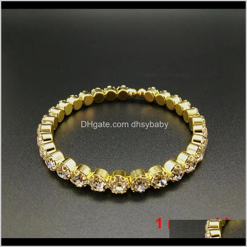 12 pieces lot 1 row elegant crystal rhinestone stretch bracelet bangle wedding bridal accessories wholesale jewelry for women