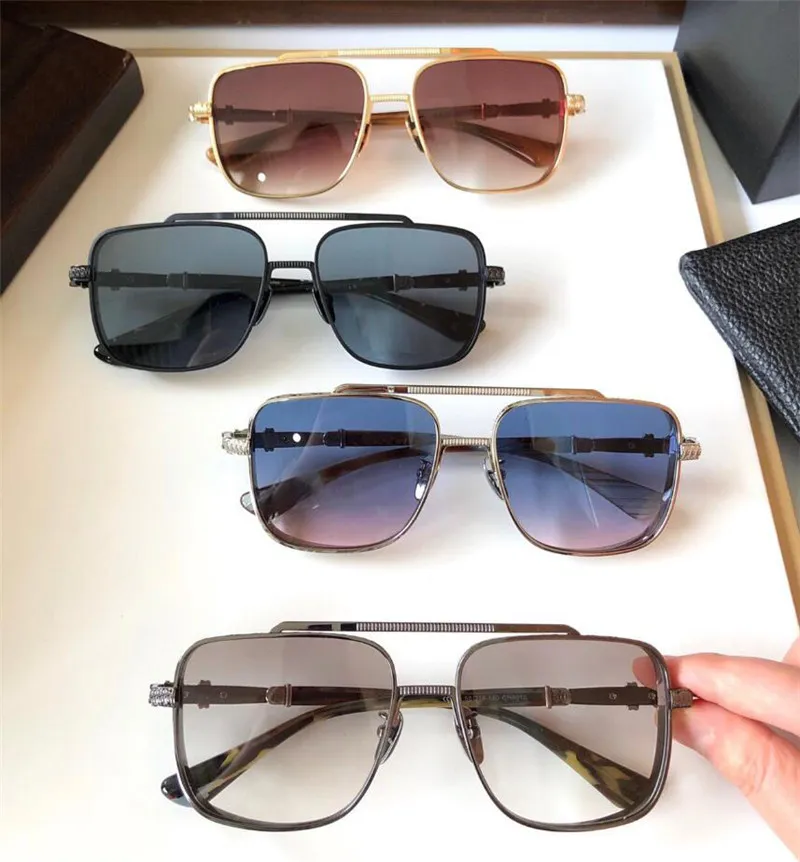 fashion design sunglasses 8012 square titanium frame man popular and simple style retro versatile outdoor uv400 protective glasses