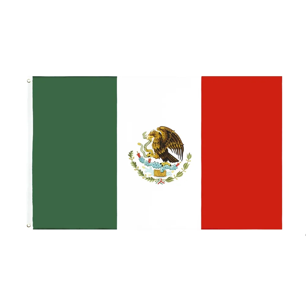 MX MEX MEXICANOSメキシコのメキシコ旗メキシコ卸売ダイレクトファクトリー3x5 FTS 90x150cm LLE8314を出荷する準備ができています
