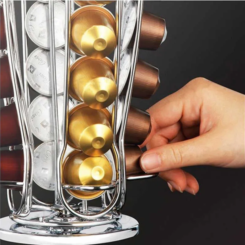 Rotatable-40-Cups-Nespresso-Capsule-Storage-Rack-Rotary-Coffee-Pod-Holder-Tower-Stand-Iron-Coffee-Pods