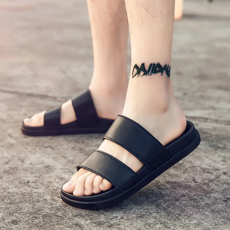 Kuyu Satmak Erkekler Kadınlar Terlik Rahat Yaz Sandalet Scuffs Siyah Beyaz Kumlu Plaj Ayakkabı Flip Flop Lady Beyler Flip-Flop