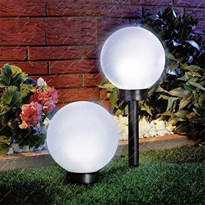 LEDボールライトランプ太陽光発電屋外ガーデンパスヤード芝生ロード中庭地面ランプ防水ガーデン装飾