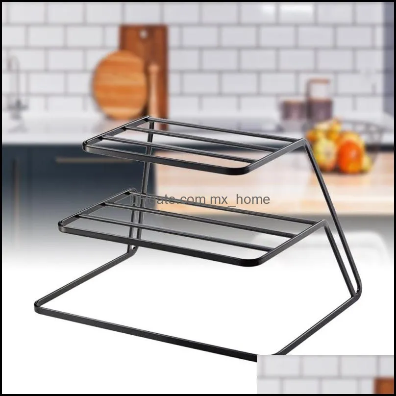 2021 Home Garden New Storage Holders Racks 3-Tier Kitchen Dish Storage Rack Tableware Drying Tray Stand Holder Organizer