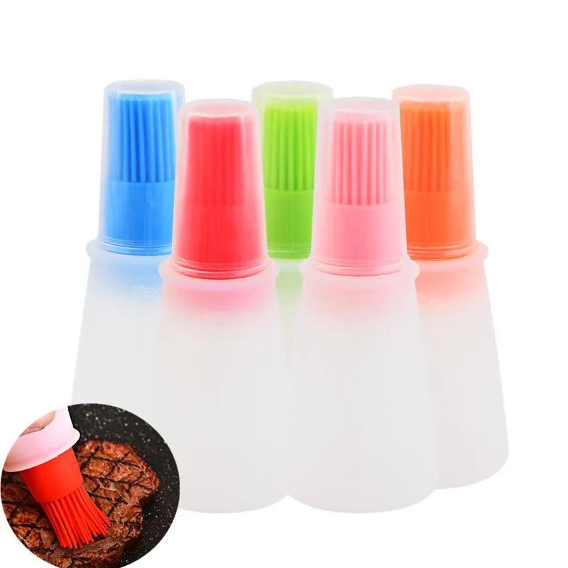 Ferramentas Acessórios Silicone Borracha De Borracha Dispensador Garrafa Escova Basting Flapjack BBQ Cozinhar Cozimento Panqueca Bar Grade Ao Ar Livre Cozinha