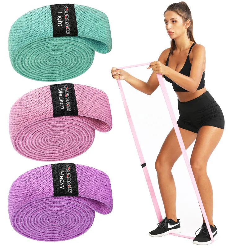 208cm Stretch Yoga Resistance Bands Kit Exercise Expander Elastic Strap Pull Up Assist Band for Fitness Training Pilates Home Workout