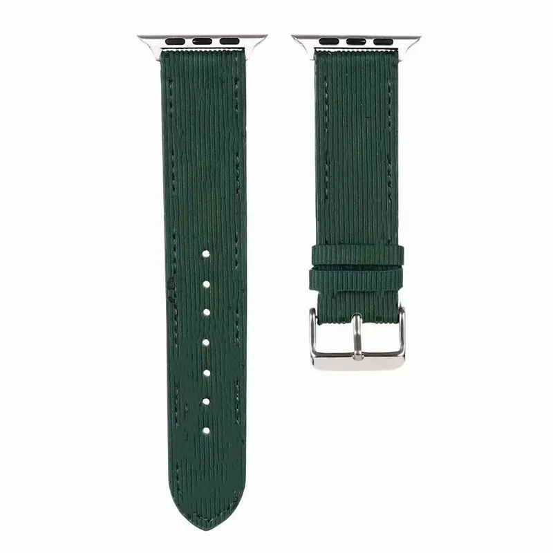 Luxury Designer watchbands strap for  watch band 42mm 38mm 40mm 44mm iwatch 5 4 3 2 bands fashion letter prin leather Straps