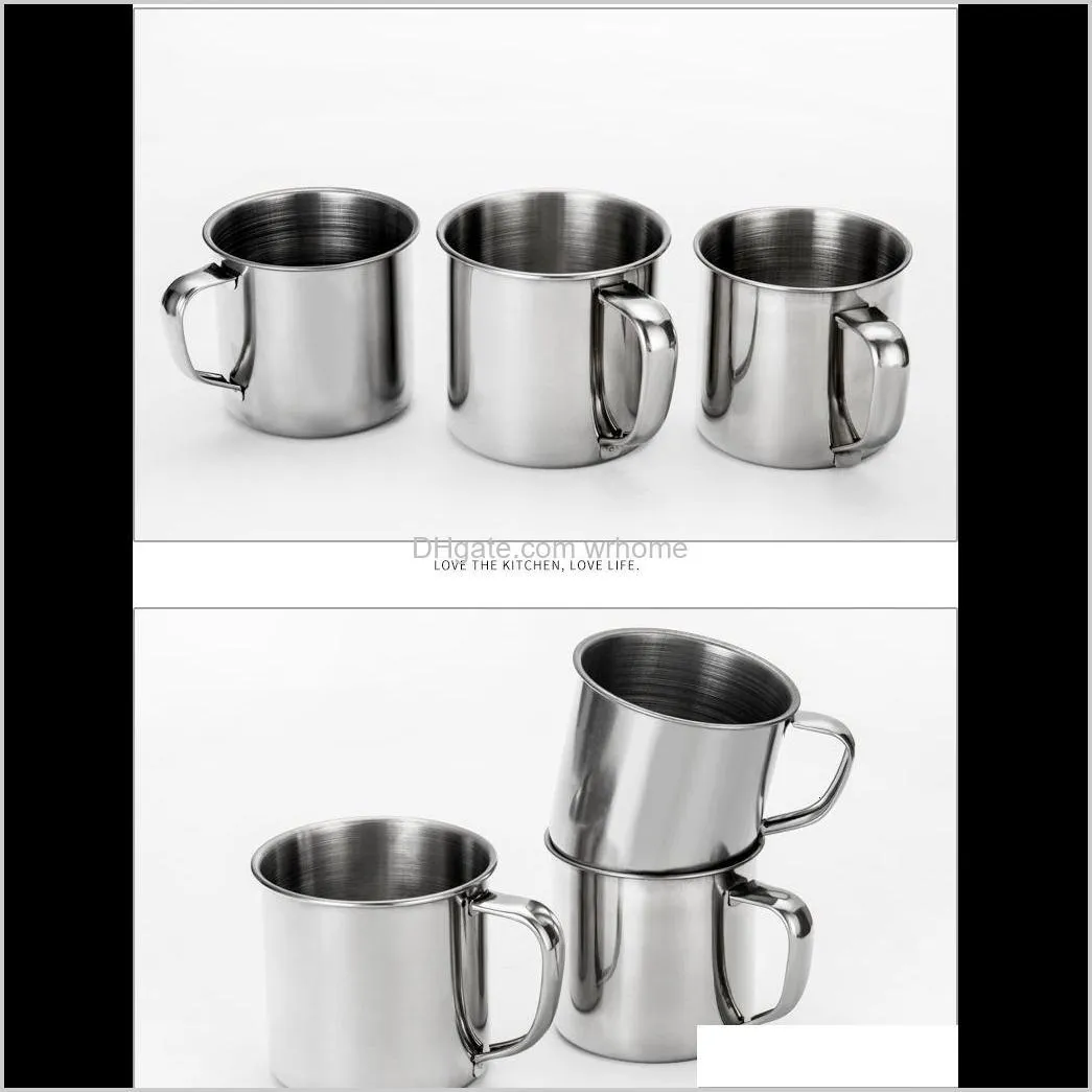 steel portable coffee mug drinking stainless cups mouthwash beer milk espresso insulated shatterproof cup