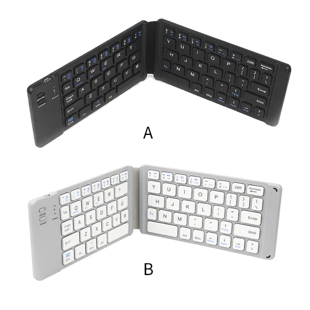 Mini sem fio Bluetooth dobrável teclado dobrável teclado teclado compatível para o telefone do tablet