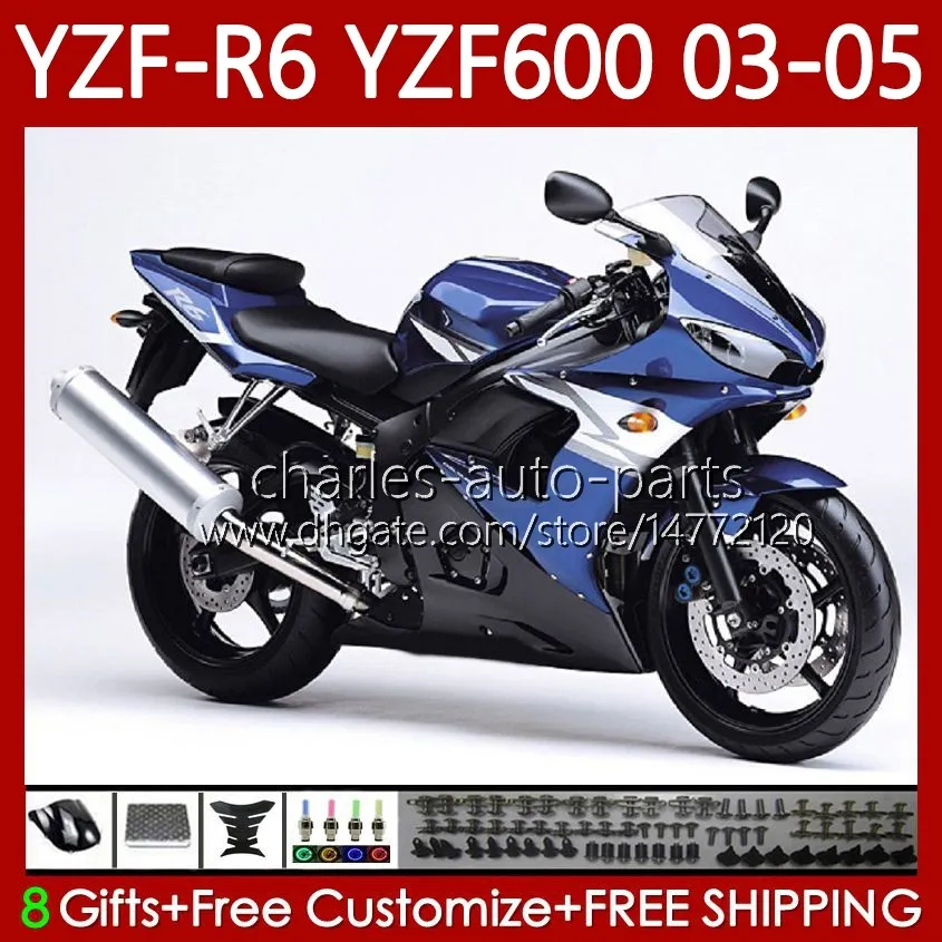 OEM Glossy Blue Bodywork Ifak Kit For YAMAHA YZF R6 YZZF600 03 05 95No.80 Fairings For Yamaha YZXF R6 600CC YZEFR 600 From Charles Auto Parts 329.82 DHgate.Com