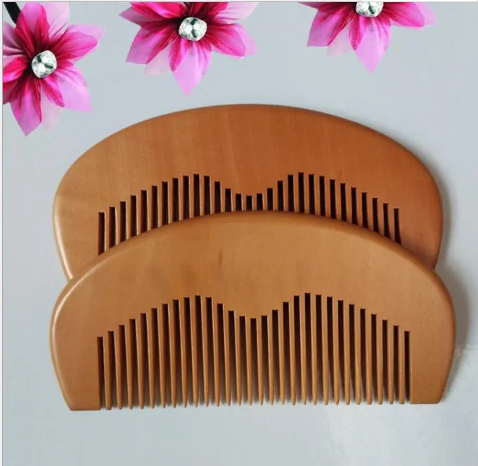 Disposable Environmental Wood Custom Your Design Beard Customized Combs Laser Engraved Wooden Hair Comb For Women Men Grooming 6378V