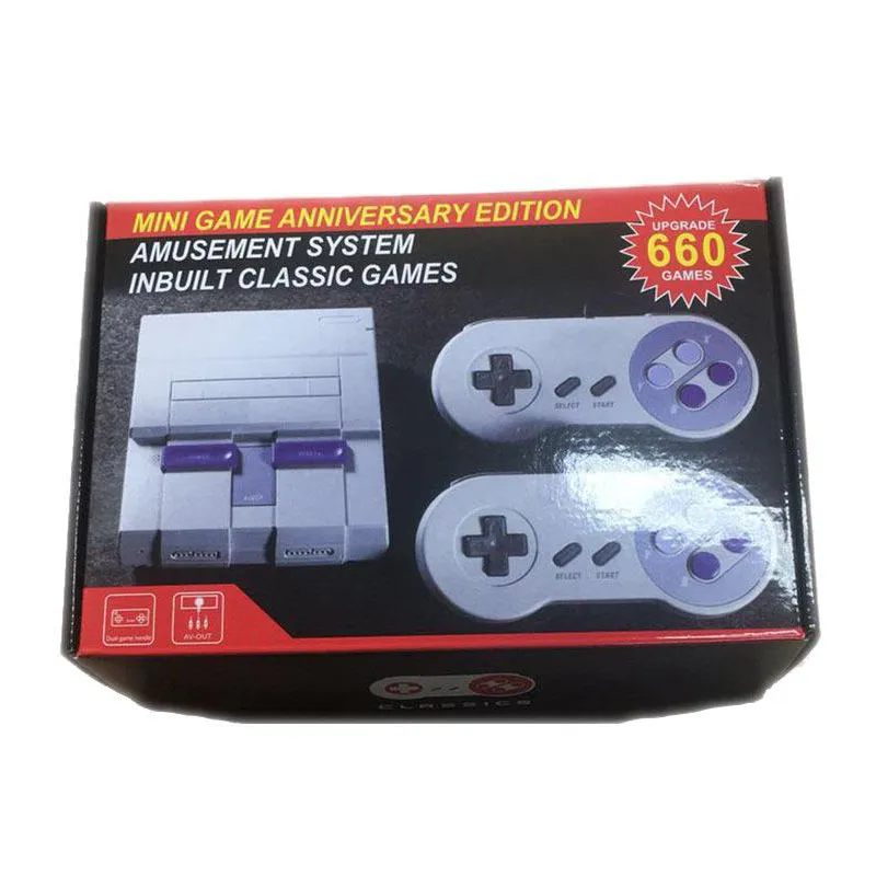 660 Wired Mini Game Anniversary Edition Inbuit Classic Games Arcade 4 GB voor US UK EU AU 4 adapterversies met doos