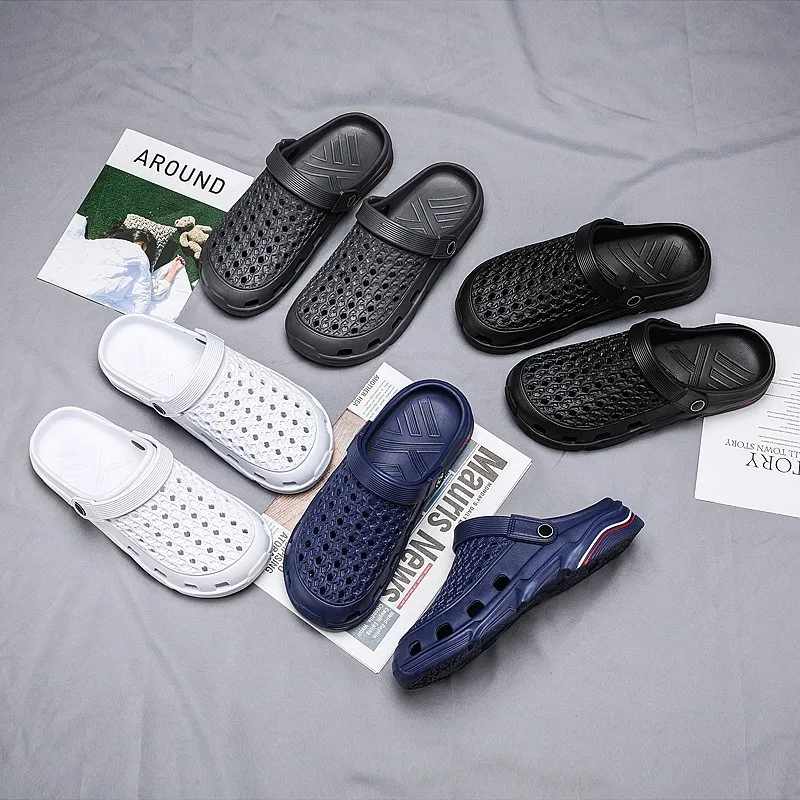 Wholesale 2021 Mens Flat Slippers Platform No Brand Outdoor Beach