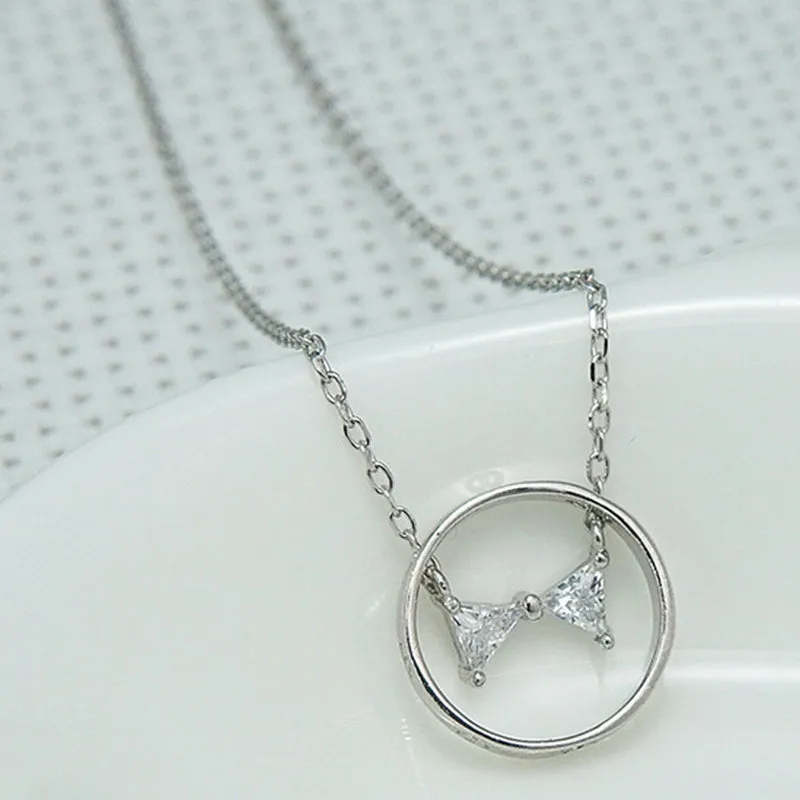 Ледяная река 100% 925 стерлингового серебра женщин бабочка кулон ожерелья женские цепные металлические ожерелье мода ювелирные изделия друзья подарки