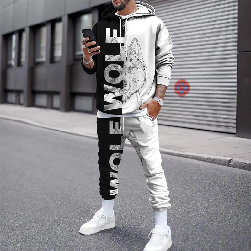 Men's Tracksuits Men's Fashion Men Sets Sweatsuit Sportswear Tracksuit  Jogger Suit Hoodie Pants Winter Clothing Sweatshirts Streetwear