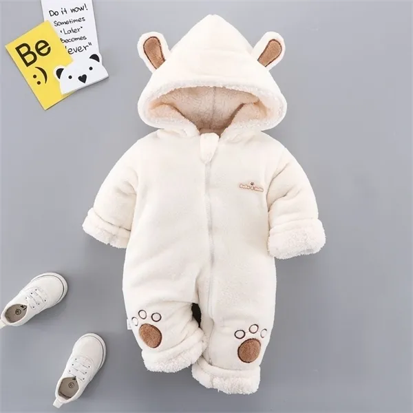 Bebé Mameluco Invierno Ropa De Bebé Con Capucha Ropa Recién Nacida Ropa Para Bebés Para Niños Mono Unisex Mono 0 3 9 24 Meses X0401 De 1,96 € | DHgate