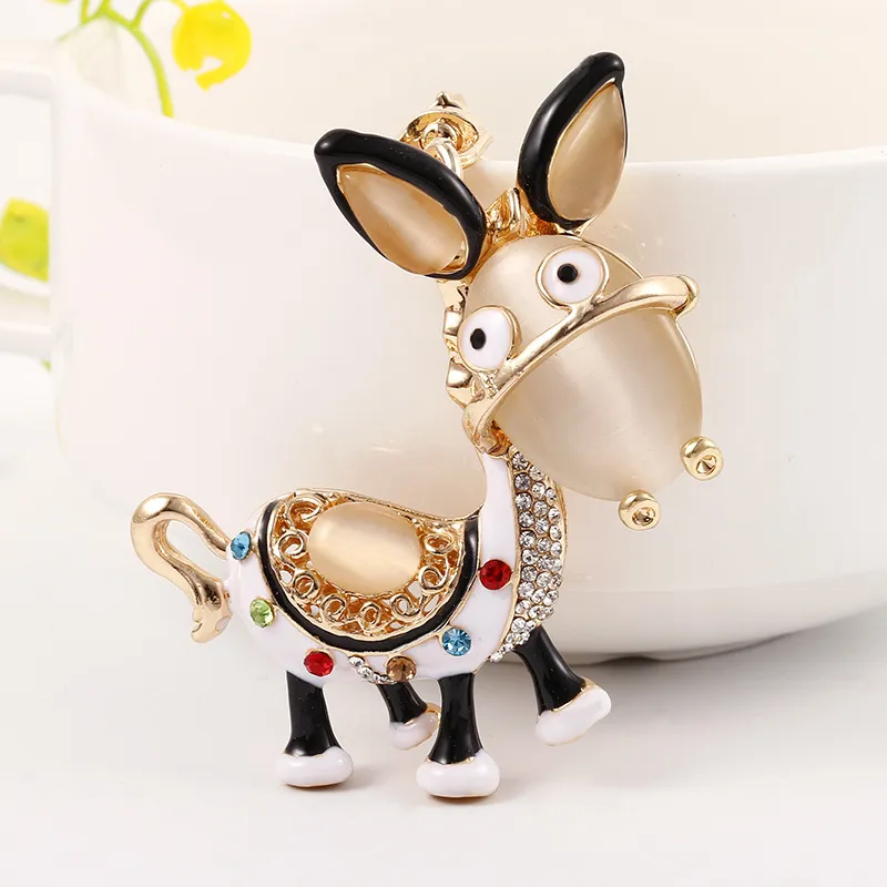 Nyckelringar Fashion Bag Pendant Säljer smycken Animal Series Keychain Puppy Donkey Butterfly High Heels Alloy Girl Gift245K30L030L0