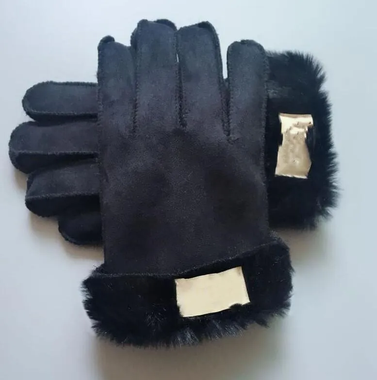 2021 Fashion Women Gloves for Winter and Autumn Cashmere Mittens Glove with Lovely Fur Ball Outdoor sport warm Winters Glovess 003