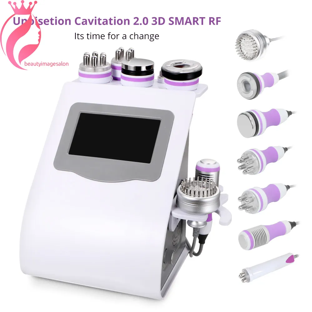 8 In1 Ultrasons Cavitation 40K Radio Fréquence Vide Minceur Photon Corps Remodeler Beauté Machine Spa