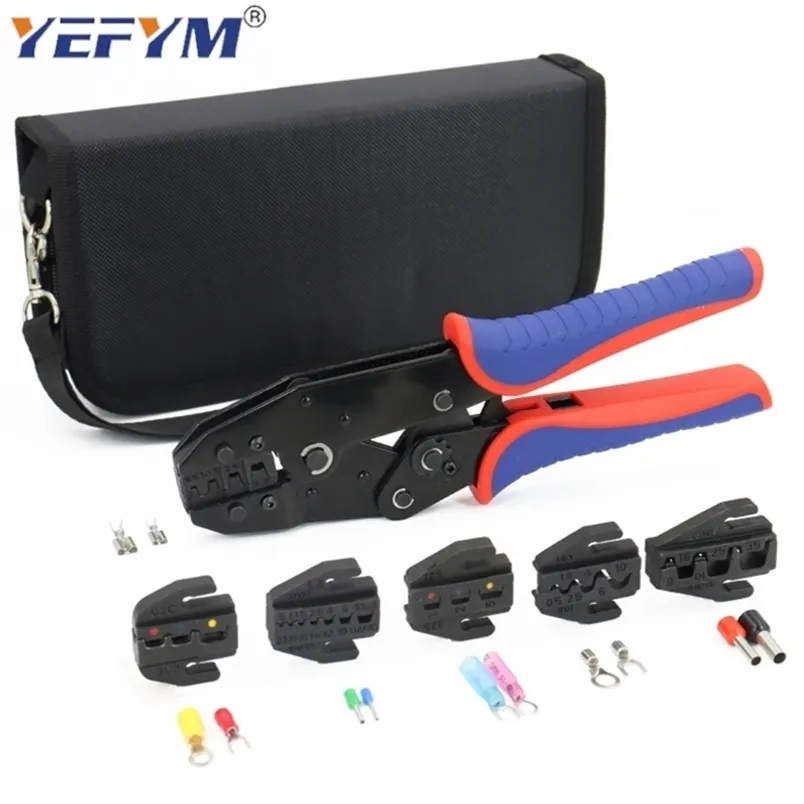 YFX-04B Crimping Pliers Quick-change Jaw Clamp Cable Tube/plug/Insulated terminals Kit Multifunctional Electrical Tools 211110