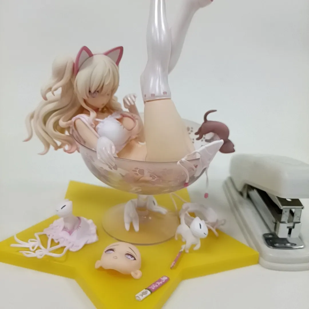 Lingerie Lily Wine Anime Figure Sexy Cat Girl Adult 1/6 Scale PVC Action Toy Modello di bambola da collezione giapponese