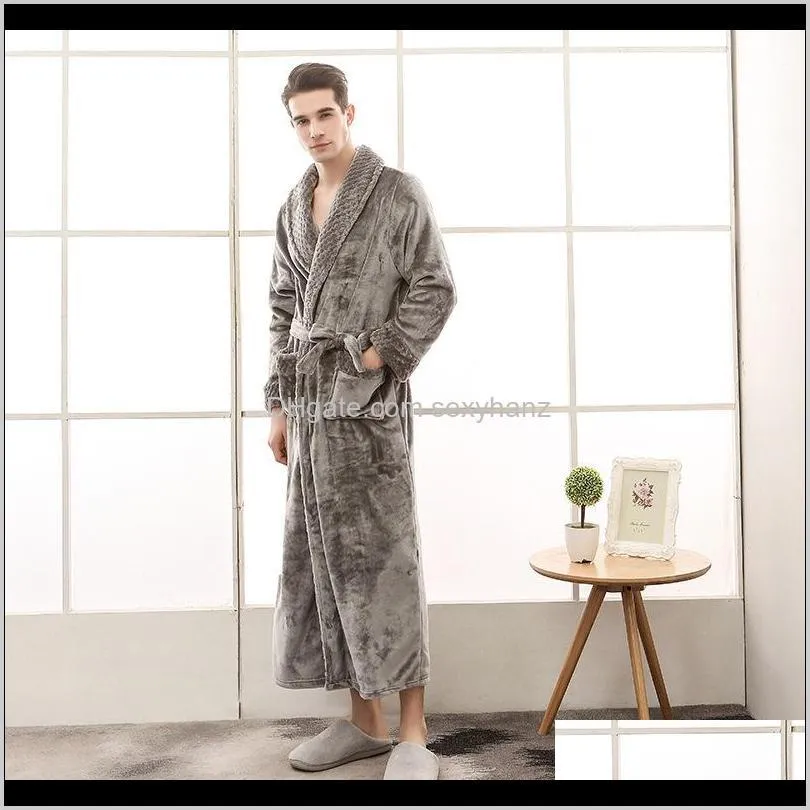 man and woman flannel plus size bath robe winter long bathrobe dressing gown womens robes sleepwear female sexy pajamas cotton1