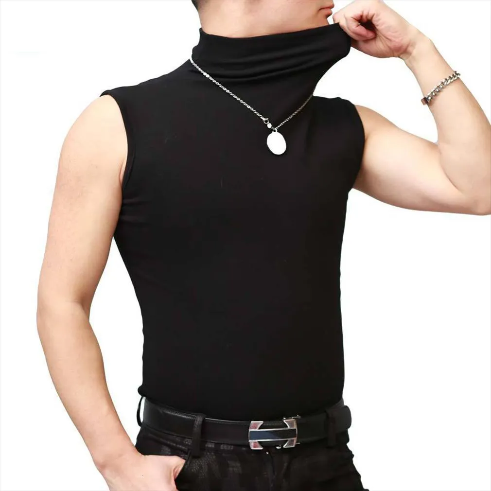 Turtleneck tank top mens sale