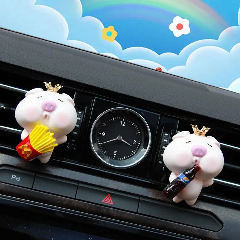 Car Air Freshener Pig Perfume Clip Conditioning Outlet Ornament Cute Modeling