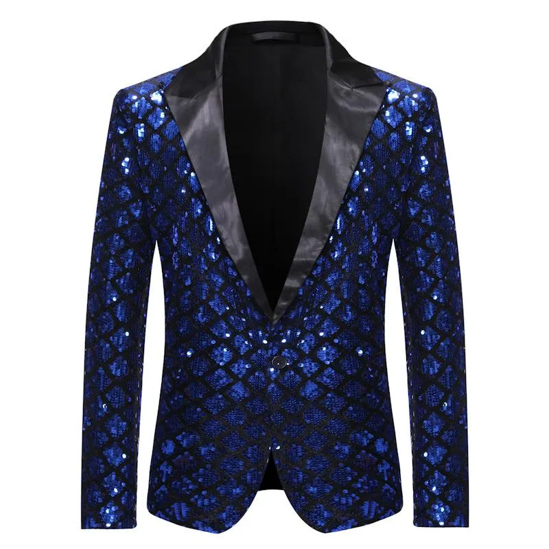 Slim Fit Silver Sequin Plaid Floral Suit Jacket Men Jacket For DJ Club Stage Singer One Button Male Hombre L2409013 From Davidsmenswearshop11 30.35 DHgate.Com