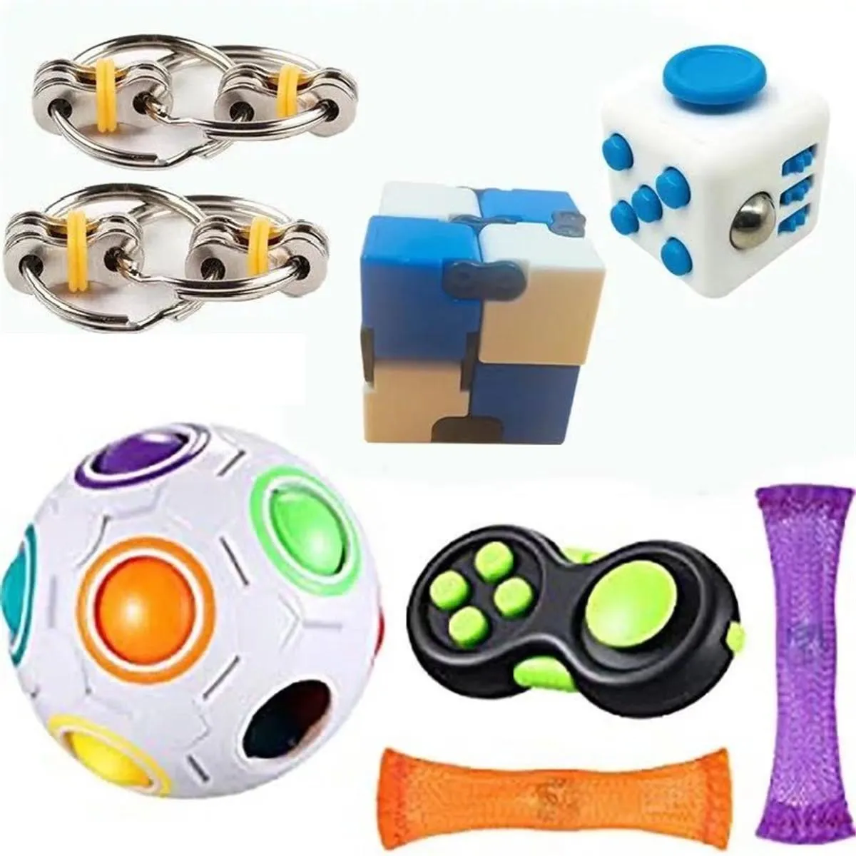 DHL Shipping Sensory Toys Set, Relieves Stress and Anxiety Fidget Toy for Children Adults, Special Toys Assortment for Birthday Party Favors