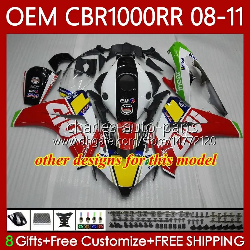 Carenatura Per Honda CBR1000RR 2008-2011 - Kit Completo In ABS - Styling Sportivo