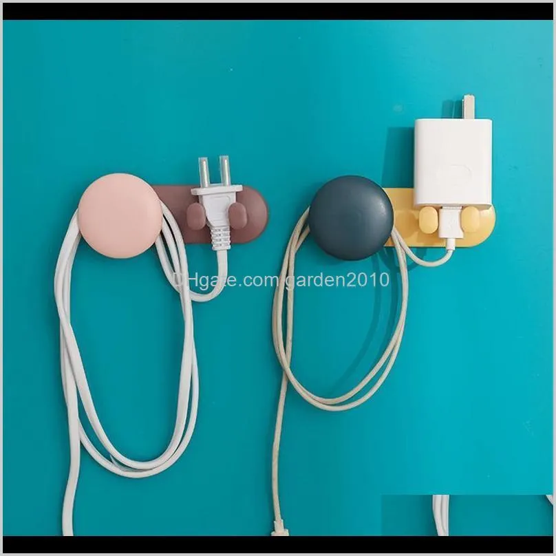 045 large round winding plug hook multi purpose non marking hook plug storage rack home accessories