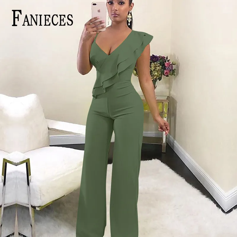 Patchwork Jumpsuit Women Casual Sexy Off Shoulder Slash Neck Long Sleeve Lady Black Elegant Slim Wide Pants Streetwear 210520