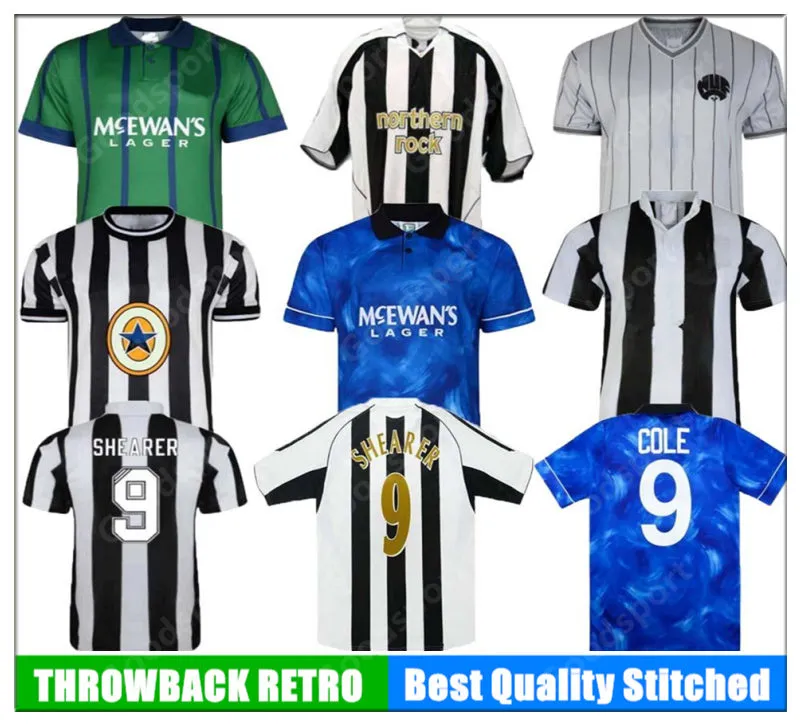 Retro Shearer 94 95 96 97 98 99 05 06 Soccer Jerseys Hamann Shearer Pinas Owen Classic Football Shirts Calcio