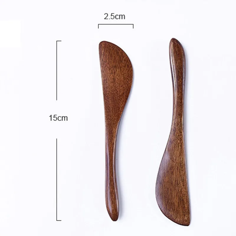 wooden cutlery knife wooden butter knife cheese jam spreader cake knives Bakeware LX0022