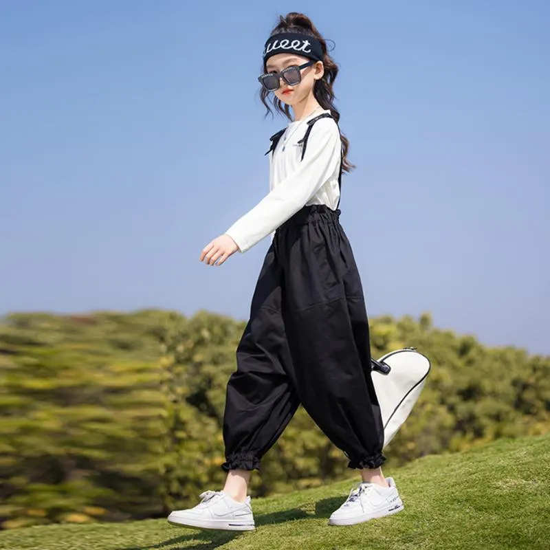 Clothing Sets Big Girls Clothes Tshirt Jumpsuit Teenage 2021 Girl