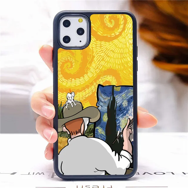 Пользовательские чехлы по телефону 2D Сублимация для iPhone 12 11 Pro XR XS MAX 7 8 PLUS VAN Gogh Pattern DIY персонализированные защитные крышки