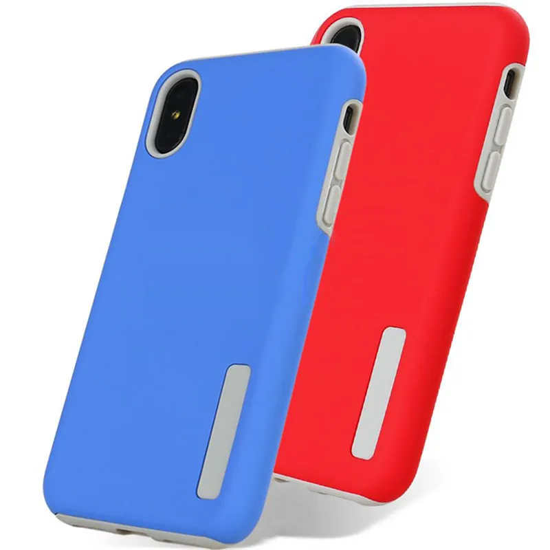 Capas de telefone Abrasivo 2 em 1 Caso TPU PC Proteja a tampa para iphone xs max XR 8 7 6 6 s 6 mais Samsung S9