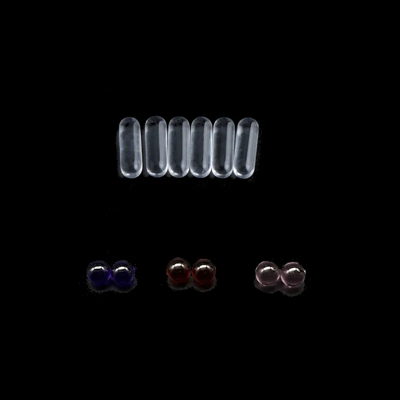 Accessori per fumatori 6mm Rosa Rosso Viola Terp Perle Quarzo Pillar Ball Insert Per Banger Nails Bong per acqua in vetro Dab Rigs