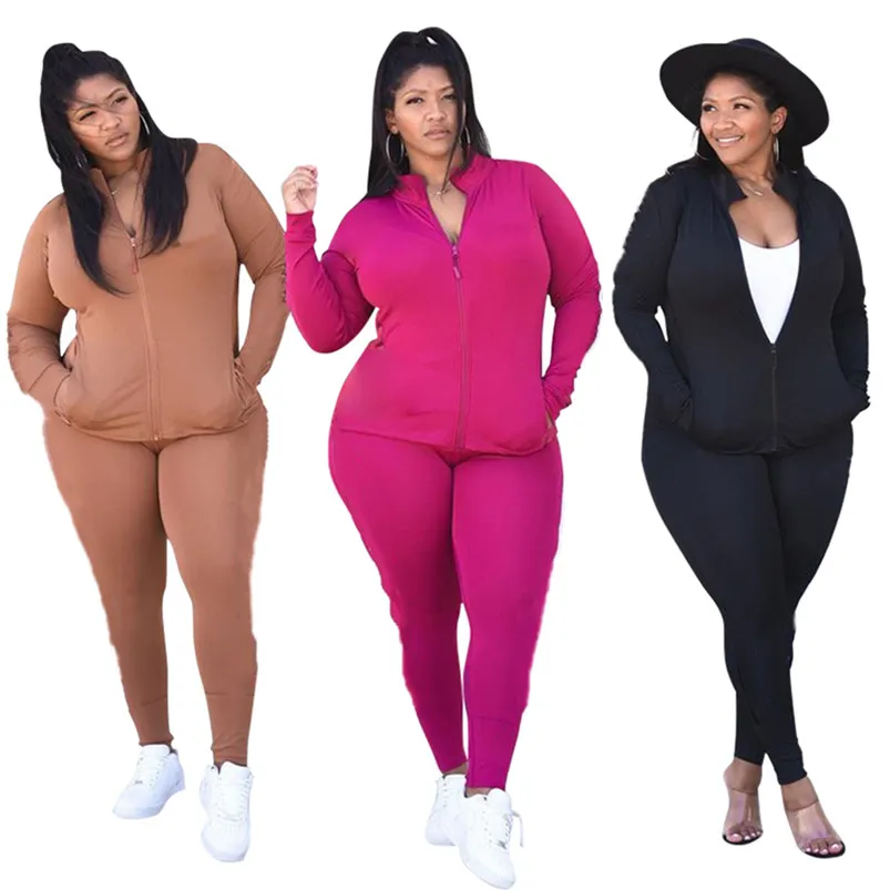 Plus Size Sweatsuit Set Set Black Long Sleeve Sweatsuits And Casual Jogger  Outfits In 3XL, 4XL 5XL Sizes Fall/Winter Clothing Oversize Two Piece Jogging  Suit 6106 From Sell_clothing, $26.62