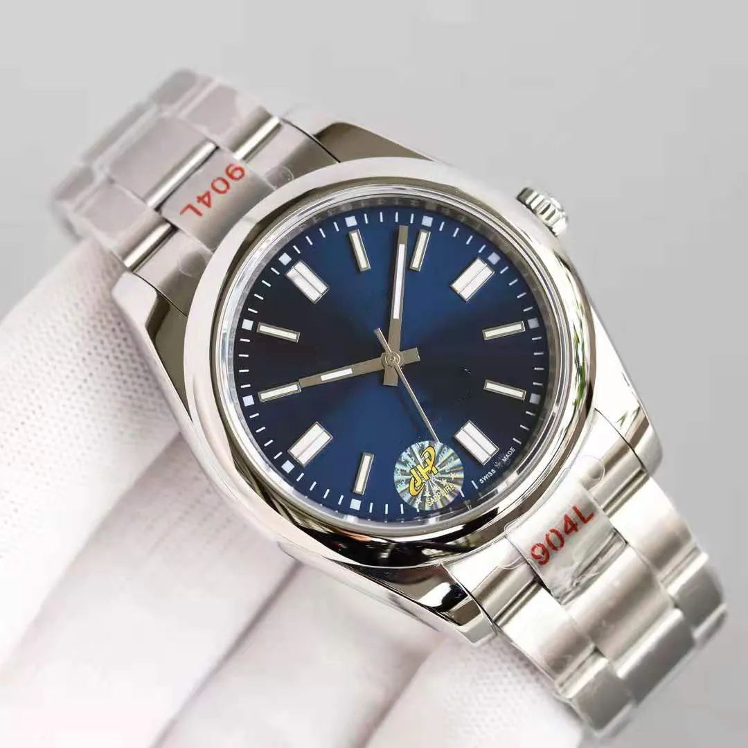 Luxury Sapphire Mens Watch 40mm Stainless Steel Mens Watches White Face