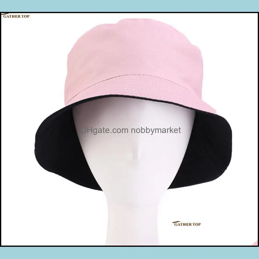 2020 New Bucket Hat For Men and Women Fashion Simple Pure color Women Cotton Hat New Autumn Spring Fisherman Hat Sun Caps