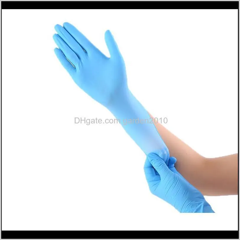 100 disposable nitrile-butadiene latex gloves for household cleaning gloves general cleaning for left and righ