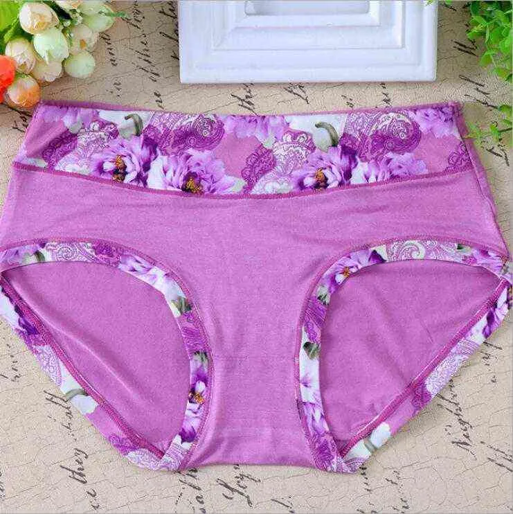 7pcs/Lot Panties Women Underwear Sexy Lingerie Flowers Modal Women